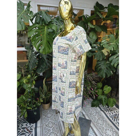 REYN SPOONER MELE KALIKIMAKA MUUMU ALOHA Christmas Holiday Shirt Dress XL 2005 - Picture 3 of 6